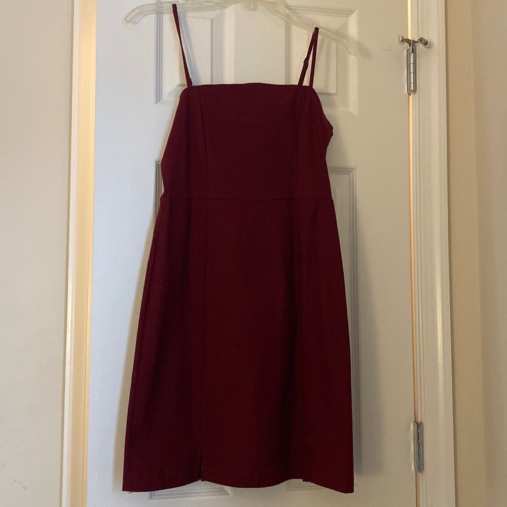 Altard state burgundy bodycon dress